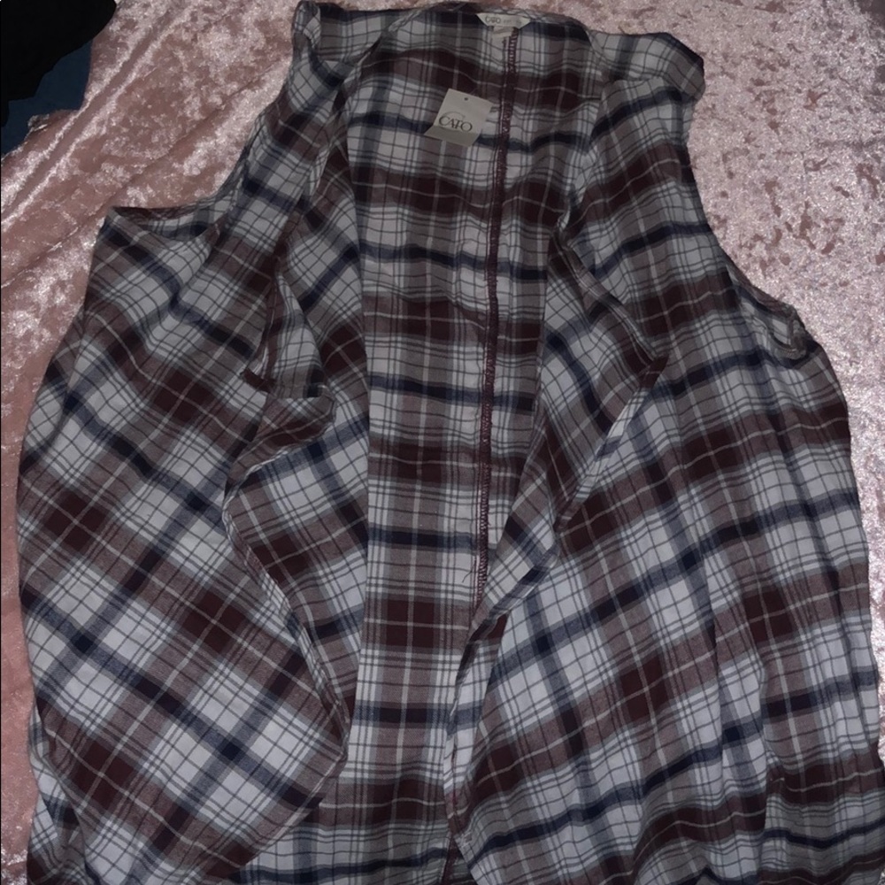 Plaid vest